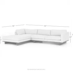 VND6200 Four Hands, LLC Ford 2 Pc Sectional