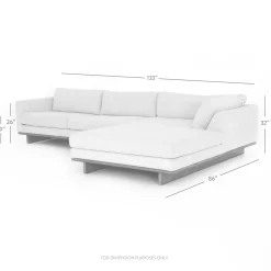 VND6200 Four Hands, LLC Ford 2 Pc Sectional