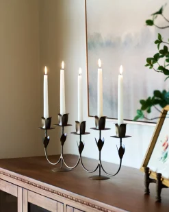 VND6628 Quality Products of India Forged Tulip Candelabra