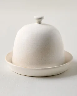 VND7018 Makerspalm, LLC French White Butter Dish