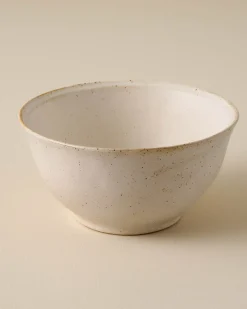 VND6562 Chaozhou Highland Crafts Company Ltd French White Speckle Cereal Bowl