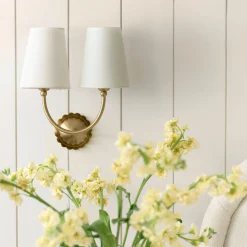 VND6475 StyleCraft Home Collection Gemma Antique-Inspired Double Sconce