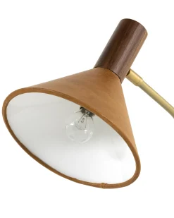 VND6200 Four Hands, LLC Gibson Task Lamp with Leather Shade