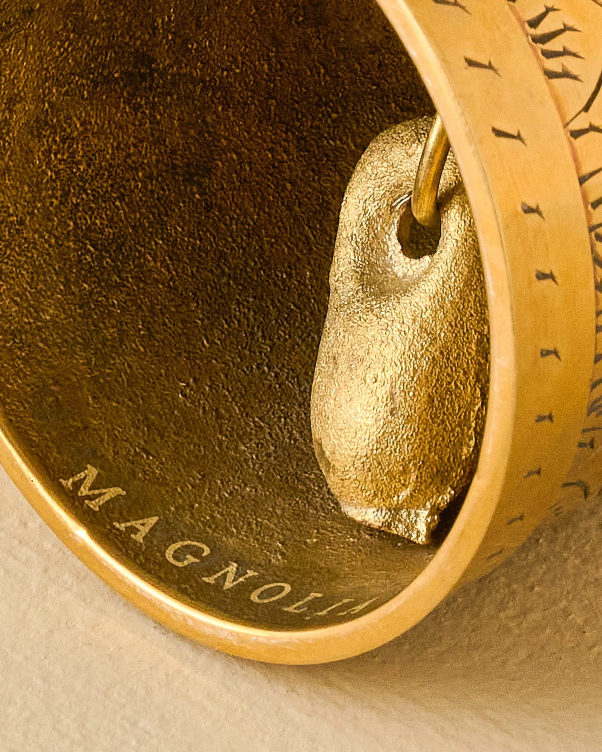 VND6624 GULATI EXPORTS Gigi Etched Brass Bell