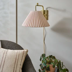VND6475 StyleCraft Home Collection Gingham Swivel Plug-In Sconce