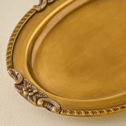 VND8550 FINE ARTS AND CRAFTS Giselle Antiqued Brass Tray