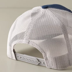 VND7948 Ox & Pine LLC Good Boots Navy Leather Patch Hat