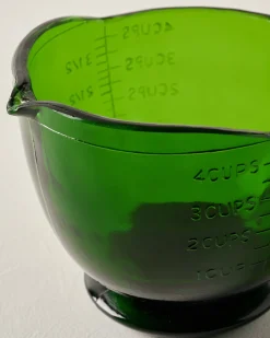 VND6967 S Gopal Overseas Green Glass 4 Cup Measuring Cup