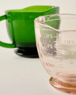 VND6967 S Gopal Overseas Green Glass 4 Cup Measuring Cup