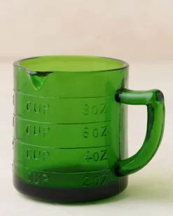 VND6967 S Gopal Overseas Green Glass One Cup Measuring Cup