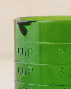 VND6967 S Gopal Overseas Green Glass One Cup Measuring Cup