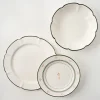 Magnolia Green Luna Scalloped 3-Piece Place Setting