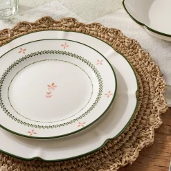 Magnolia Green Luna Scalloped 3-Piece Place Setting
