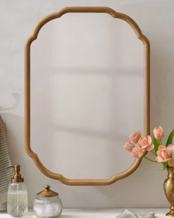 VND8329 Craftmachine India Pvt Ltd Greer Wood Scalloped Medicine Cabinet