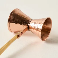 VND0018 Be Home Hammered Copper and Gold Jigger