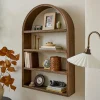 VND8122 R R INDUSTRIES Hand Carved Wooden Archer Shelf