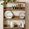 VND8933 B R Overseas Hannon Wood and Brass Display Shelf