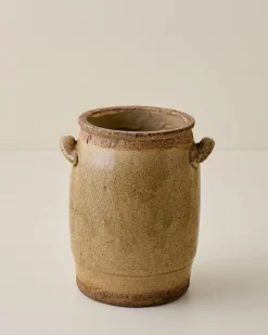 VND0092 Melrose International, LLC Hanson Crackle Handled Vase