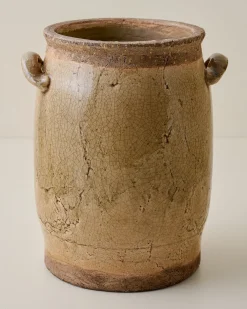 VND0092 Melrose International, LLC Hanson Crackle Handled Vase