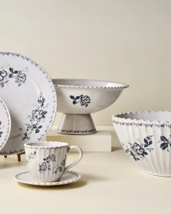 VND6562 Chaozhou Highland Crafts Company Ltd Heirloom Floral Large Mix + Serve Bowl