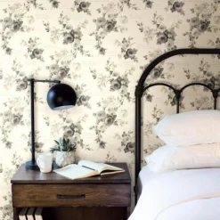VND2730 York Wallcoverings Heirloom Rose Wallpaper