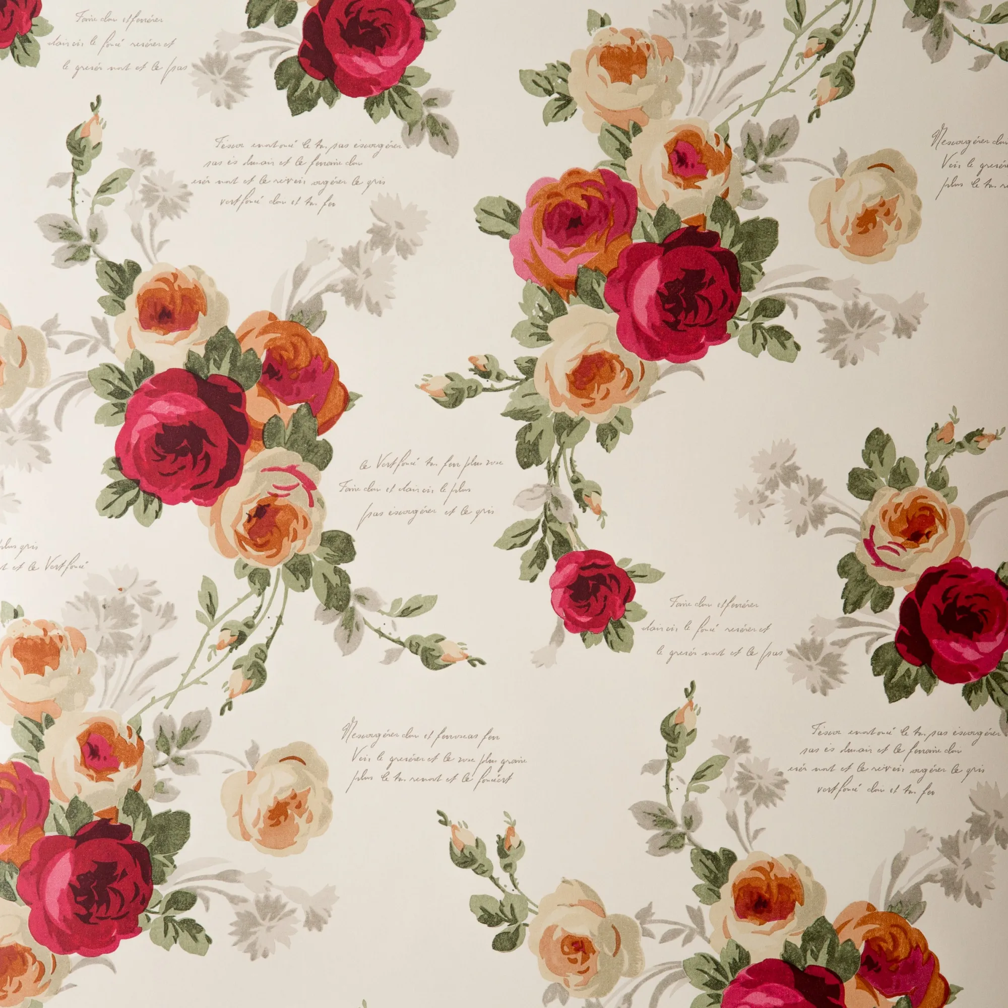 VND2730 York Wallcoverings Heirloom Rose Wallpaper