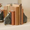VND6624 GULATI EXPORTS Henry Marble and Brass Bookends