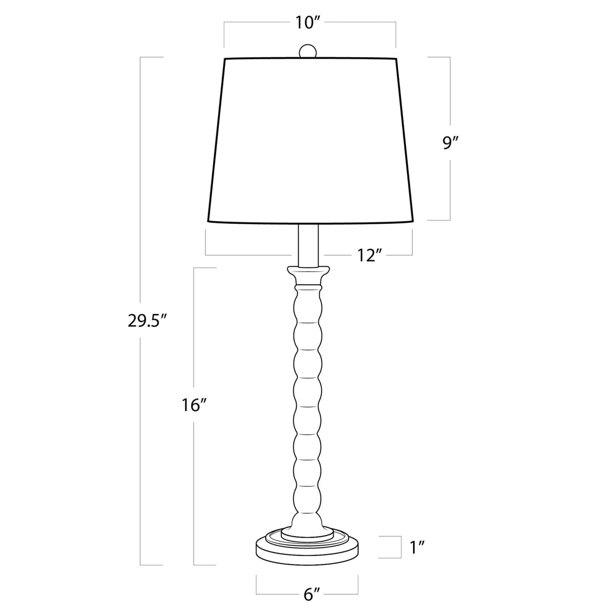 VND7751 Regina Andrew Design Inc Hughes Birch Wood Table Lamp