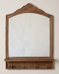 VND6622 ARVIND EXPO-CRAFTS James Mirror with Hooks and Shelf