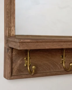 VND6622 ARVIND EXPO-CRAFTS James Mirror with Hooks and Shelf