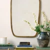 VND0092 Melrose International, LLC Jameson Aged Brass Framed Mirror