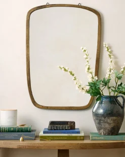 VND0092 Melrose International, LLC Jameson Aged Brass Framed Mirror