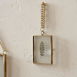 VND7371 True Home Decor Pvt Ltd Josie Hanging Brass Photo Frame