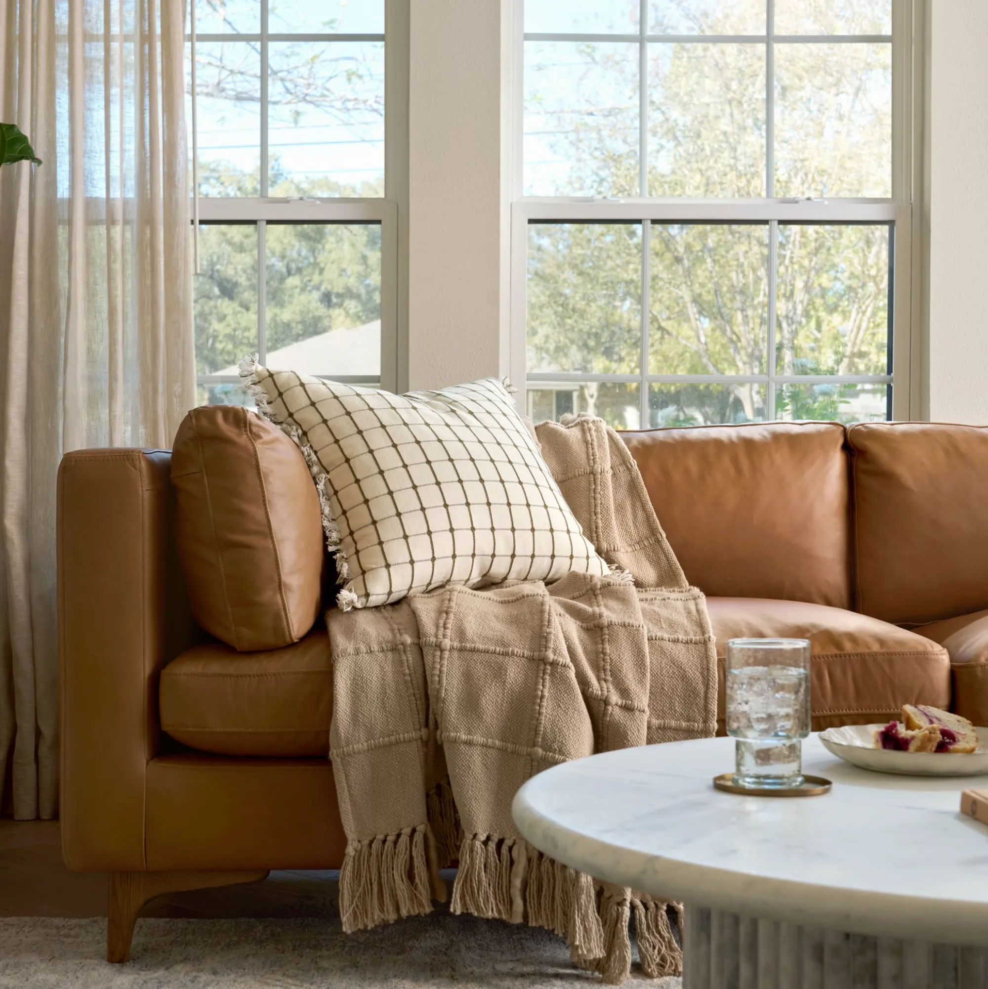 VND6200 Four Hands, LLC Juniper Leather Sofa