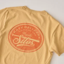 VND0179 Hole In The Roof Marketing Inc Katy Ballpark Mustard Crest Tee