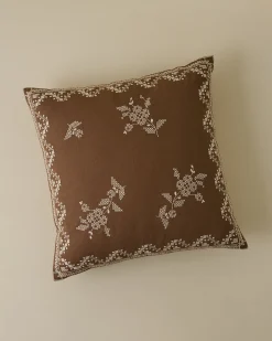 VND8328 FA HOME AND APPAREL PVT LTD Lacey Embroidered Throw Pillow