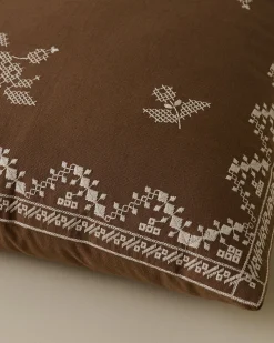 VND8328 FA HOME AND APPAREL PVT LTD Lacey Embroidered Throw Pillow