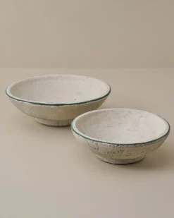 VND0092 Melrose International, LLC Lane Green Rimmed Decorative Bowl