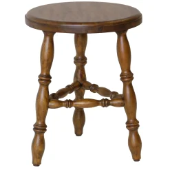 VND6475 StyleCraft Home Collection Lavinia Turned Leg Stool (short)