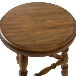 VND6475 StyleCraft Home Collection Lavinia Turned Leg Stool (short)