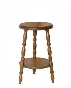 VND6475 StyleCraft Home Collection Lavinia Turned Leg Stool (tall)
