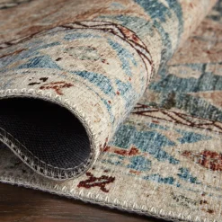 VND0086 Loloi Inc Lenna Denim Sand Rug