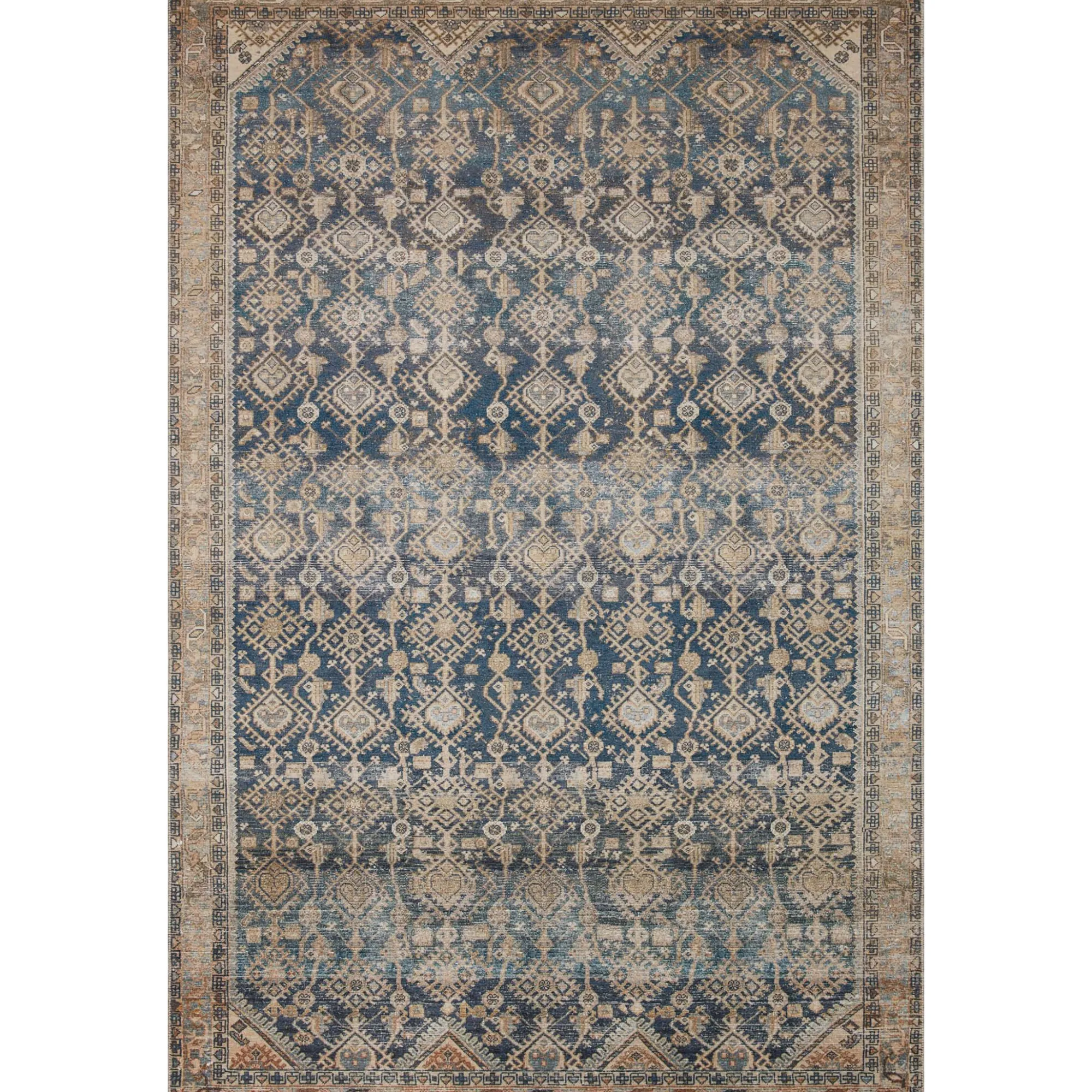 VND0086 Loloi Inc Lenna Indigo Natural Rug