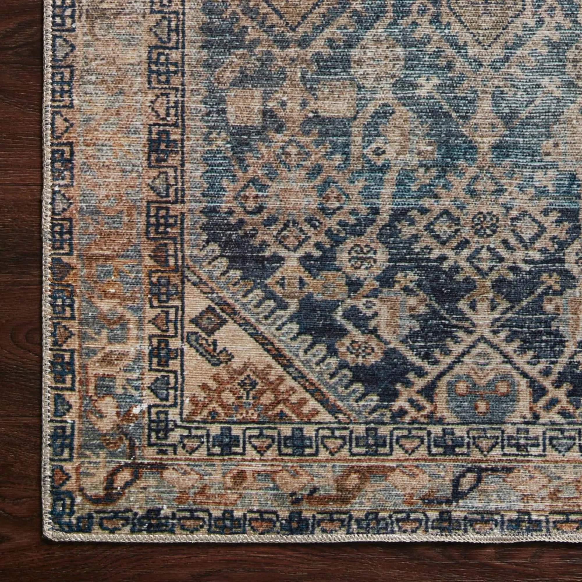 VND0086 Loloi Inc Lenna Indigo Natural Rug