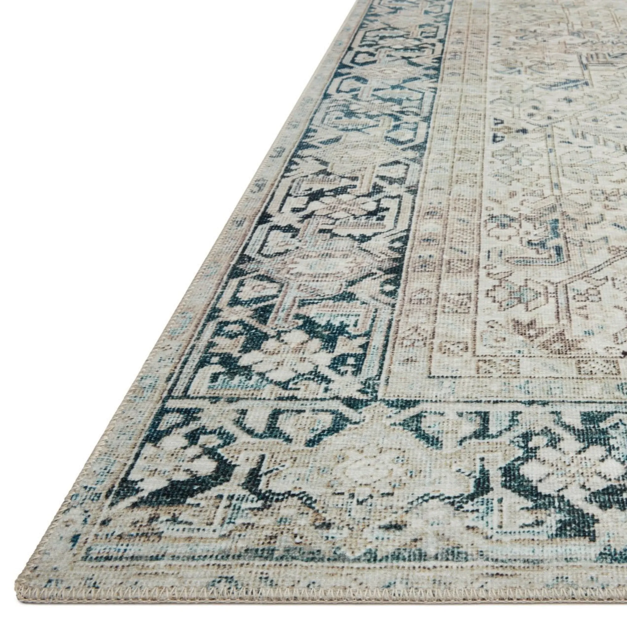 VND0086 Loloi Inc Lenna Natural Denim Rug