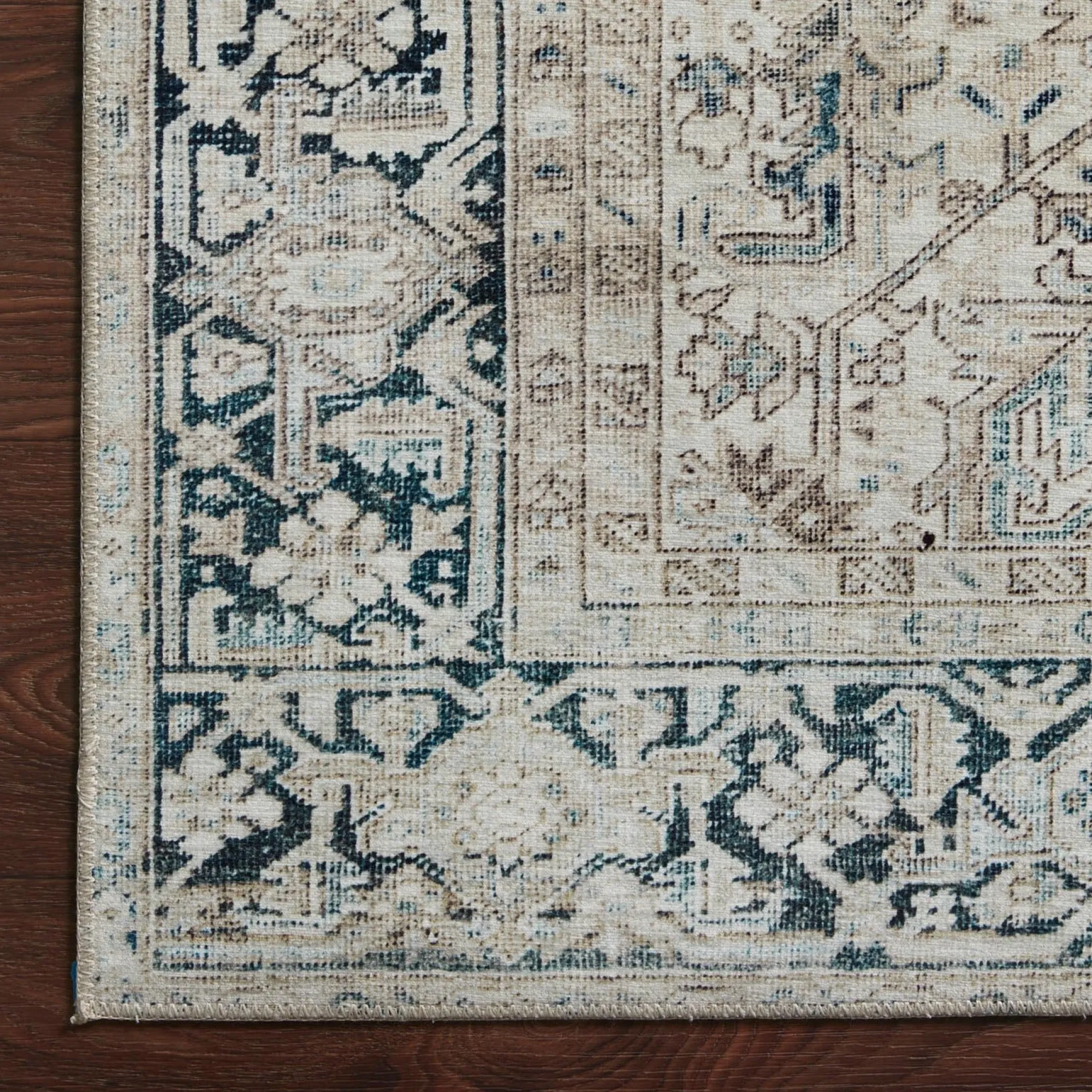 VND0086 Loloi Inc Lenna Natural Denim Rug