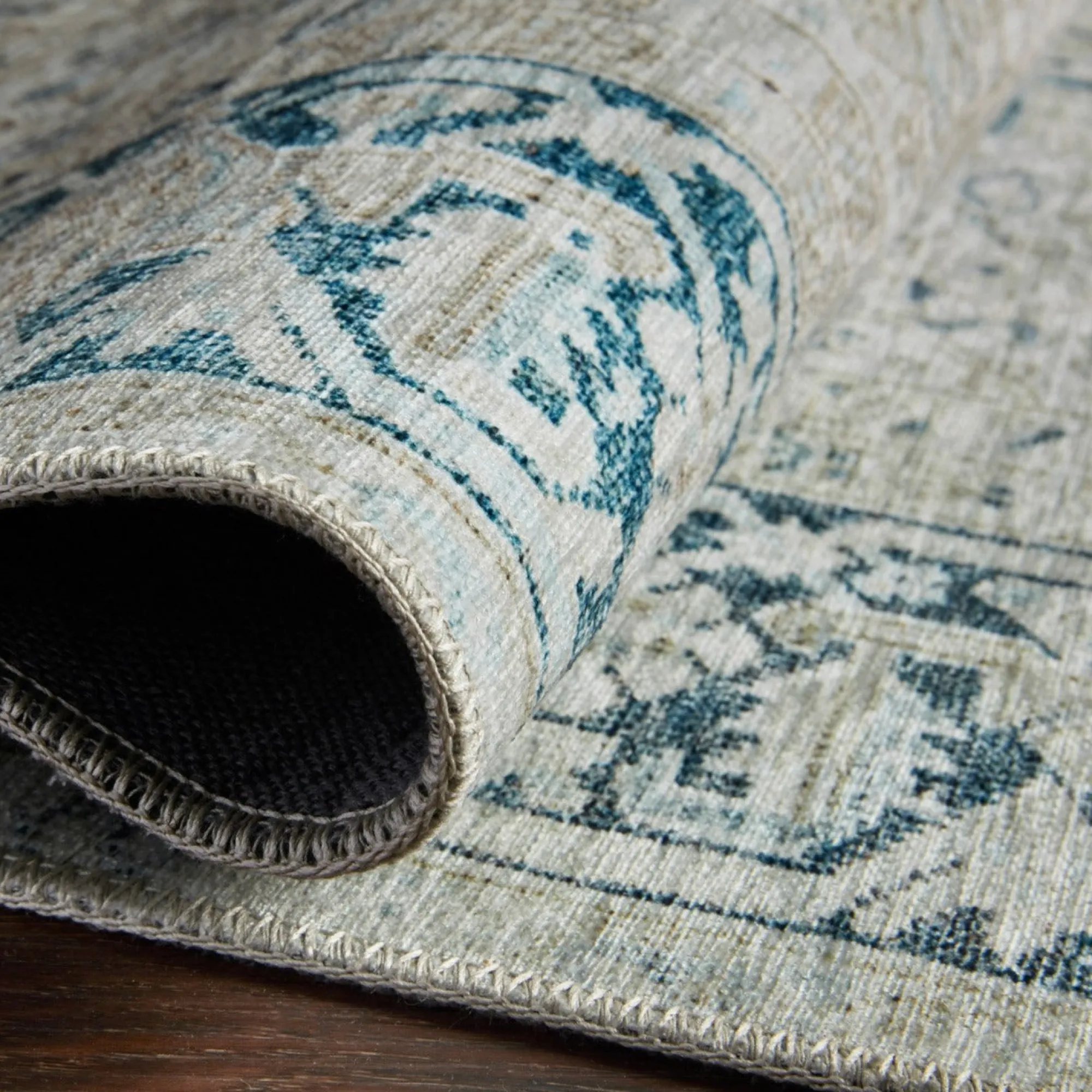 VND0086 Loloi Inc Lenna Natural Denim Rug
