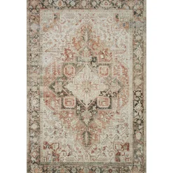 VND0086 Loloi Inc Lenna Rust Charcoal Rug