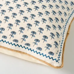 VND7371 True Home Decor Pvt Ltd Lilianne Floral Printed Lumbar