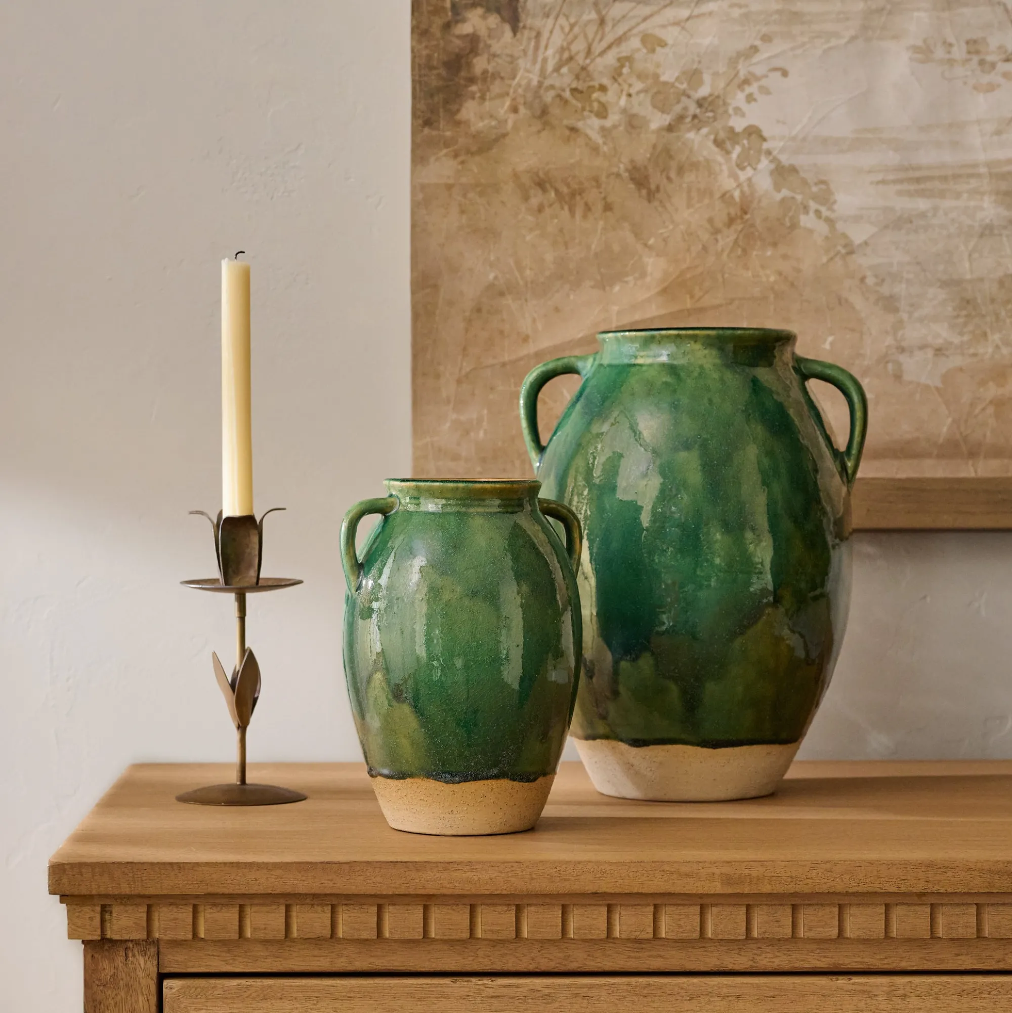 VND0092 Melrose International, LLC Lorne Glazed Amphora Vase